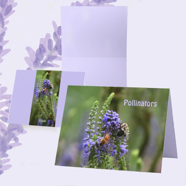 De Remerciements Honeybee et Bumblebee carte blanche (Créateur téléchargé)