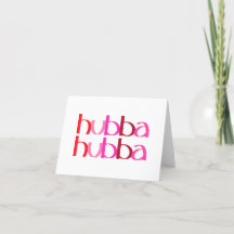 Hubba Hubba Carte Saint Valentin