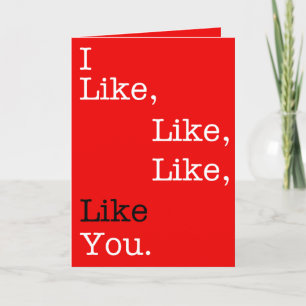 De Remerciements J'Aime, Genre, Comme Toi, Carte Saint Valentin