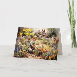 DE REMERCIEMENTS JARDIN DES SOUHAITS CARTE D'ANNIVERSAIRE