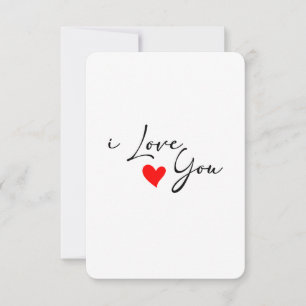 De Remerciements Je t'aime Carte