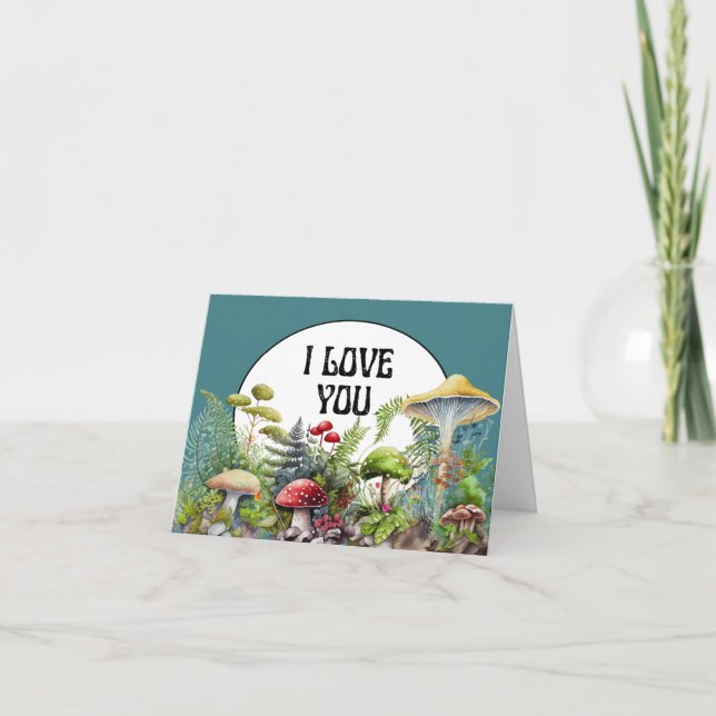 De Remerciements Je T'Aime Tellement Carte MUSH (Devant)