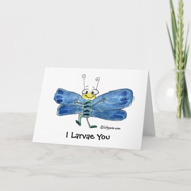 De Remerciements Je T'Apprends À Tes MUSH Papillon Valentines Carte (Devant)