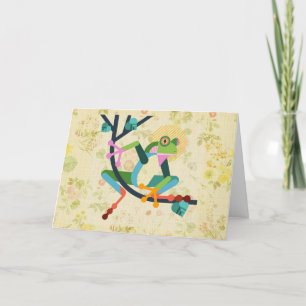 De Remerciements "Je veux juste dire "Hi" carte pliée vierge