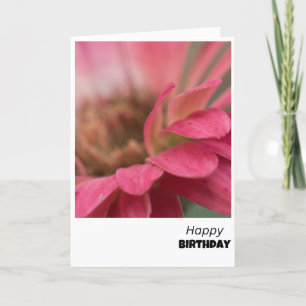 De Remerciements Joie florissante - Carte d'anniversaire rose