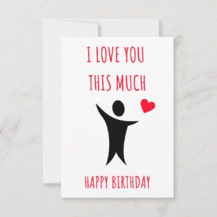 De Remerciements Jolie carte d'anniversaire pour lui et elle