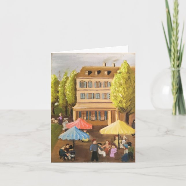 De Remerciements jolie carte parisienne (Devant)