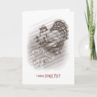 Jouer à la dinde jeu carte d'anniversaire