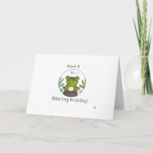 De Remerciements Joyeuse grenouille d'anniversaire dans une carte c