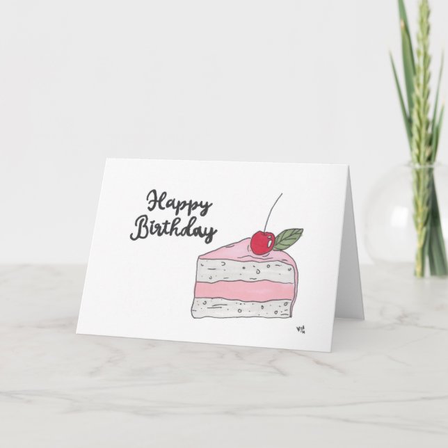 De Remerciements Joyeux gâteau d'anniversaire 2 - Carte (Devant)