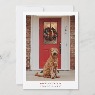 De Remerciements Joyeux Noël tout simplement moderne   Carte photo 