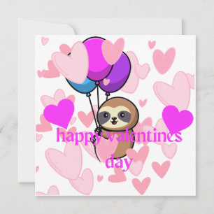 De Remerciements joyeux valentines jour carte paresse