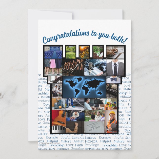 De Remerciements JW Félicitations pour la carte d'acceptation Bethe (Devant)