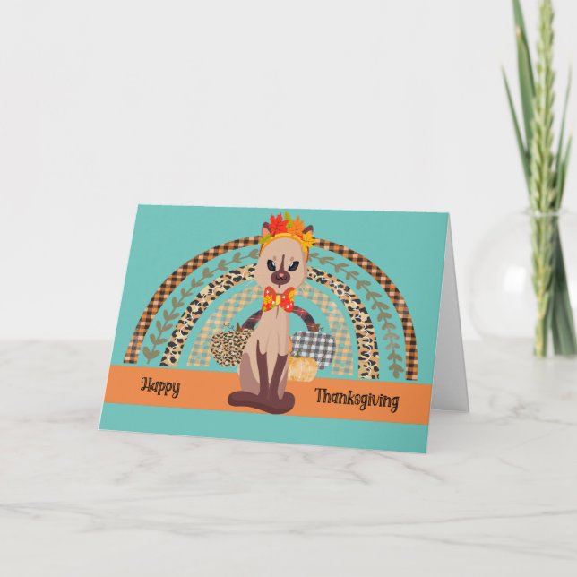 De Remerciements Kitty t'aime Carte Thanksgiving (Devant)
