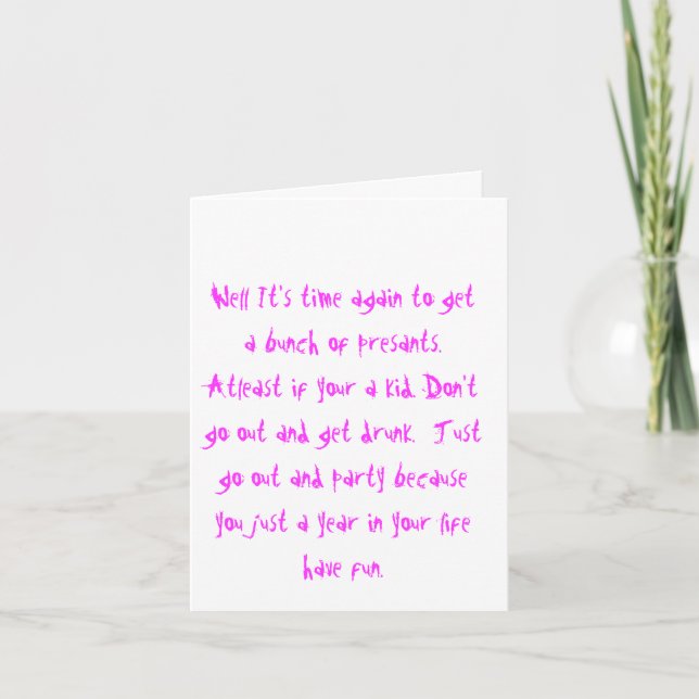 De Remerciements La carte drôle (Devant)