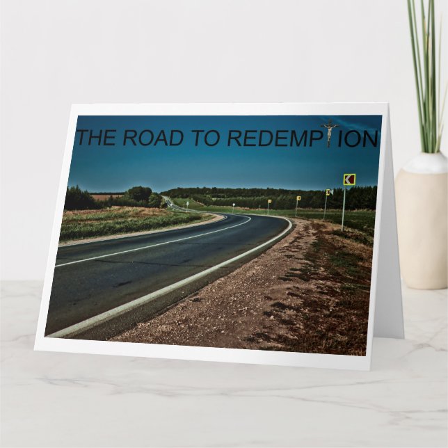 De Remerciements Le chemin vers la rédemption. Carte vierge (Devant)