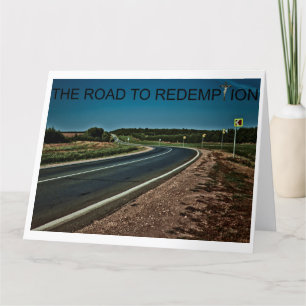 De Remerciements Le chemin vers la rédemption. Carte vierge