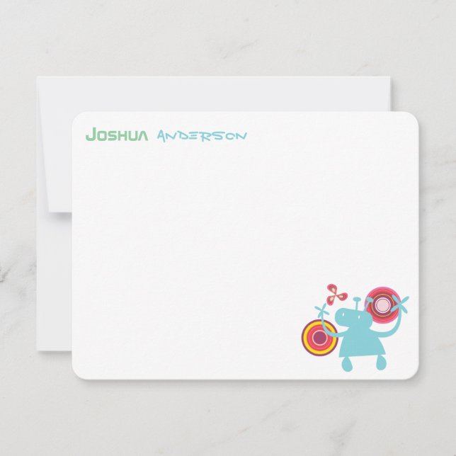 De Remerciements Le rétro alien super d'amusement badine le carte (Devant)