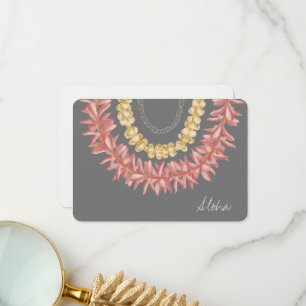 De Remerciements Lei Day - Dove, Carte Aloha personnalisée