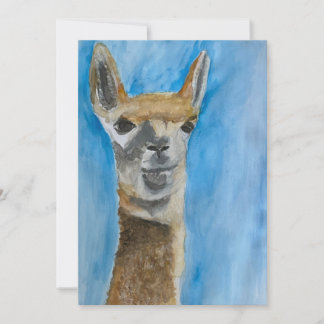 De Remerciements Llama carte pour notes