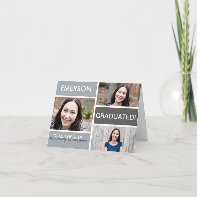 De Remerciements L'obtention du diplôme bloque le carte pour notes (Devant)