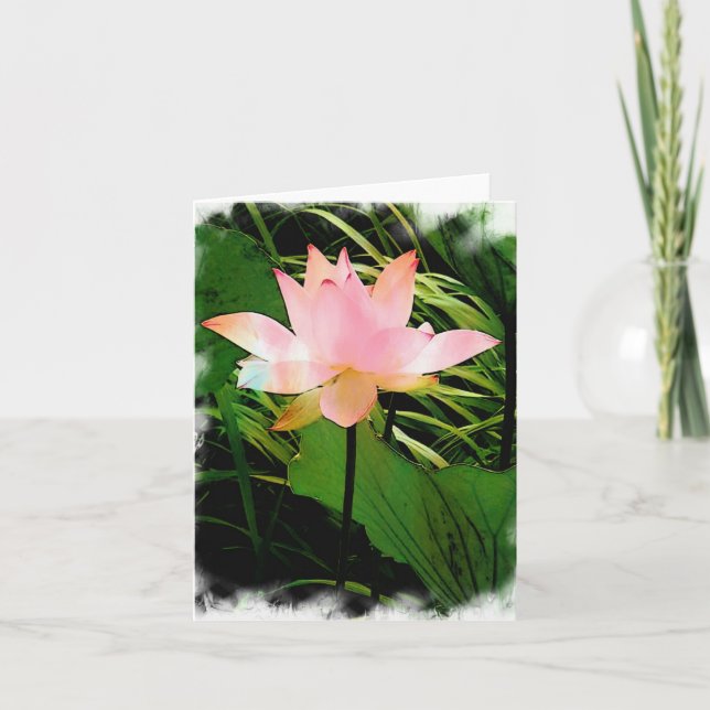 De Remerciements Lotus Carte pour notes (Devant)