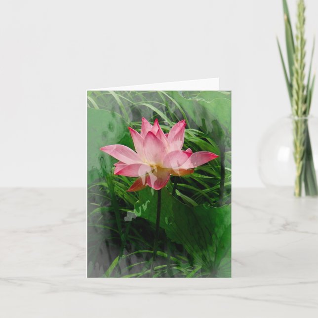 De Remerciements Lotus Carte pour notes (Devant)