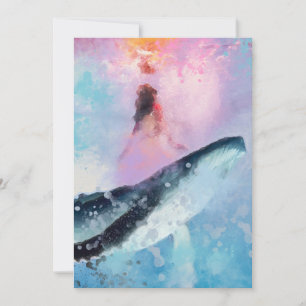 De Remerciements Lumière pour les baleines : Carte pour notes