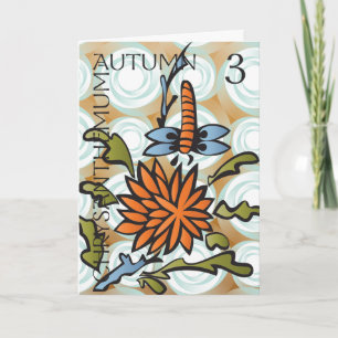 De Remerciements Mah Jongg Saisons Carte d'automne