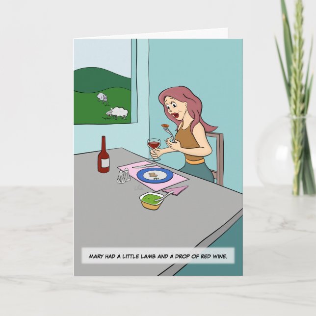 De Remerciements Mary avait une petite carte d'agneau (Devant)