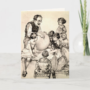 De Remerciements Merci, professeur. Carte personnalisée Art vintage