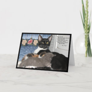 De Remerciements Momma's Love - Carte Fête des Mères Chat