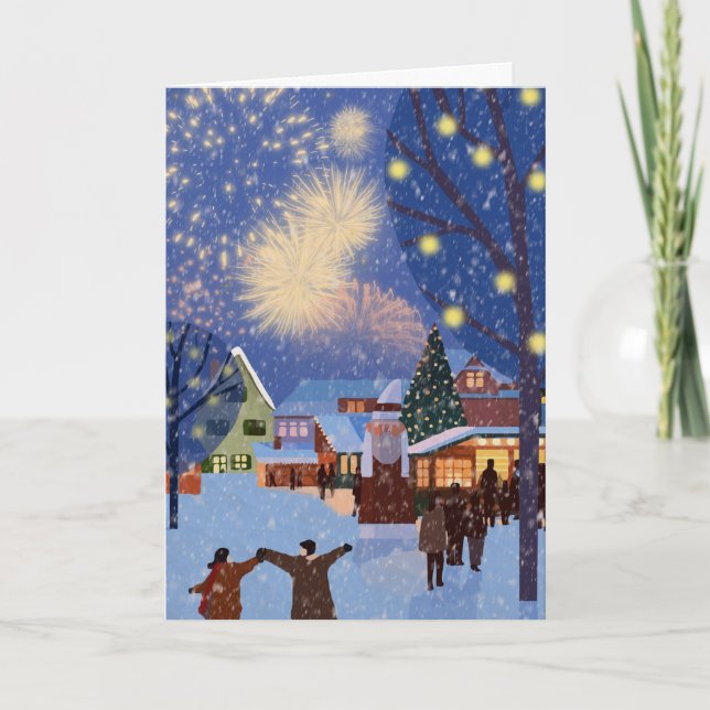 DE REMERCIEMENTS NOSTALGIC CHRISTMASES PAST CHRISTMAS CARTE (Devant)