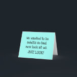 De Remerciements Nous Recherché Être Adultes Drôle Carte Anniversai<br><div class="desc">Cette drôle de carte d'anniversaire We Recherché To Be Adults est parfaite pour les adultes qui ont pris de l'âge.</div>