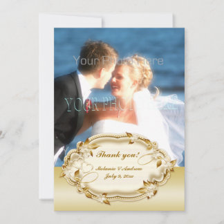 De Remerciements Ornate Gold Frame, Carte photo