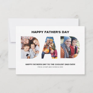 De Remerciements Papa Cutout Photo Collage Bonne Carte Fête des pèr