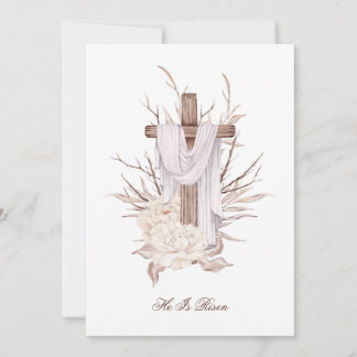 De Remerciements Pâques Carte Croix Il Est Risqué