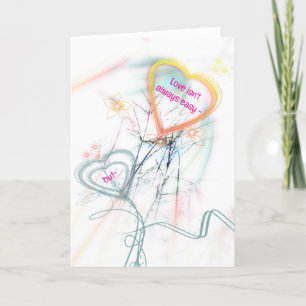 DE REMERCIEMENTS PAS FACILE ~ MAIS CARTE D'AMOUR TOUTE OCCASION