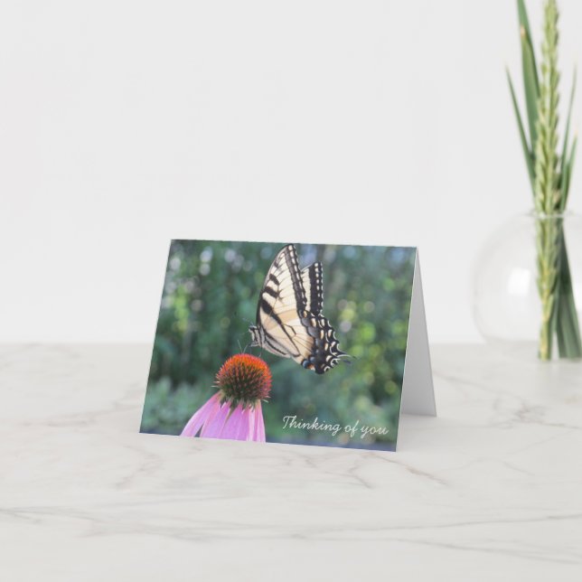 De Remerciements Penser à votre carte - fleurs (Devant)