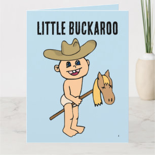 DE REMERCIEMENTS PETIT GARÇON COWBOY BUCKAROO CARTE D'ANNIVERSAIRE