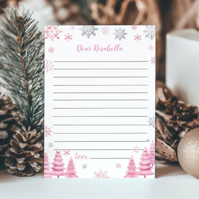 De Remerciements Pink Snowflake hiver Anniversaire heure Carte Caps (Créateur téléchargé)