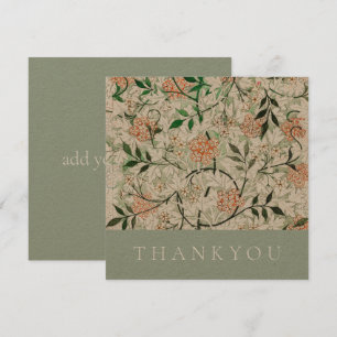 DE REMERCIEMENTS PLAT THANKYOU CARTE : WILLIAM MORRIS : JASMINE
