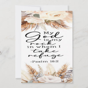 De Remerciements Psaume 18:2 Carte d'encouragement