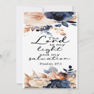 De Remerciements Psaumes 27:1 Carte d'encouragement