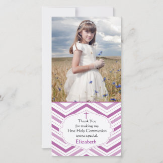 De Remerciements Purple Chevron, Carte photo religieux