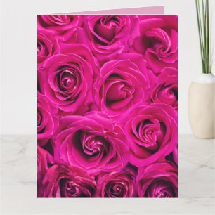 DE REMERCIEMENTS ROSES ROSES ROSES ROSES ANNIVERSAIRE GRANDE CARTE 