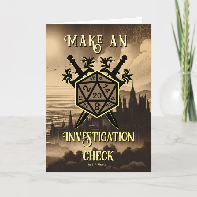 De Remerciements RPG Bonne carte d'anniversaire pour les aventurier (Devant)