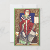 Saint Grégoire le Grand carte sainte médiévale