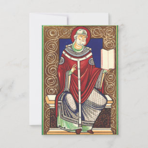 De Remerciements Saint Grégoire le Grand carte sainte médiévale