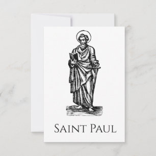 De Remerciements Saint Paul l'Apôtre Carte Sainte Pater Noster